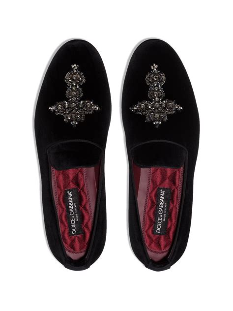 dolce gabbana velvet slippers sale.